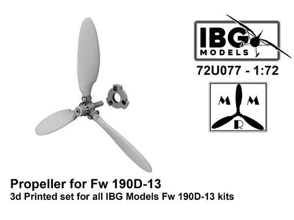 1/72 Fw190D-13 プロペラ (IBG用)