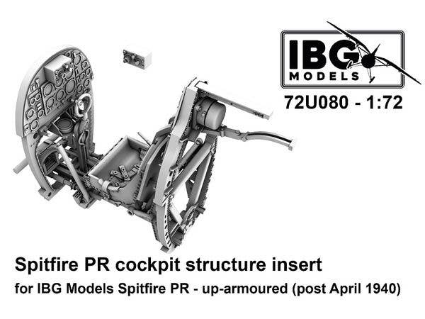 1/72 スピットファイア PR コックピット (1940年4月以降、追加防弾板付) (IBG用)