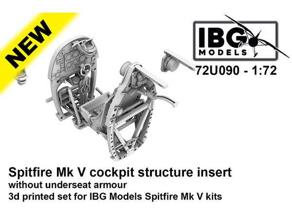 1/72 スピットファイア Mk.V コックピット (操縦席下防弾板無し) (IBG用)