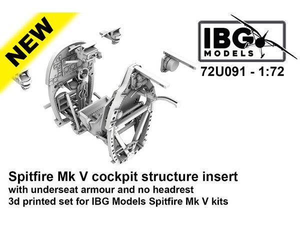 1/72 スピットファイア Mk.V コックピット (操縦席下防弾板付) (IBG用)