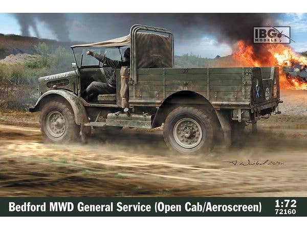 1/72 ベッドフォードMWD軽軍用トラック・オープンキャブ・エアロスクリーン型
