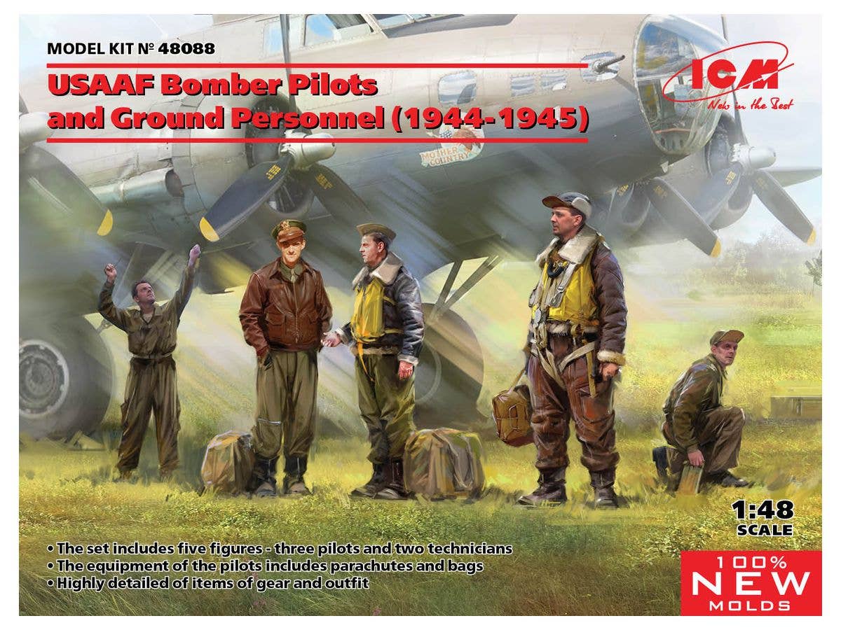 1/48 USAAF 爆撃機パイロット ＆ グランドクルー (1944-1945)