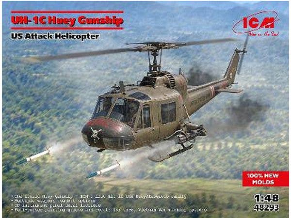 1/48 UH-1C ヒューイ・ガンシップ (米軍攻撃ヘリコプター)