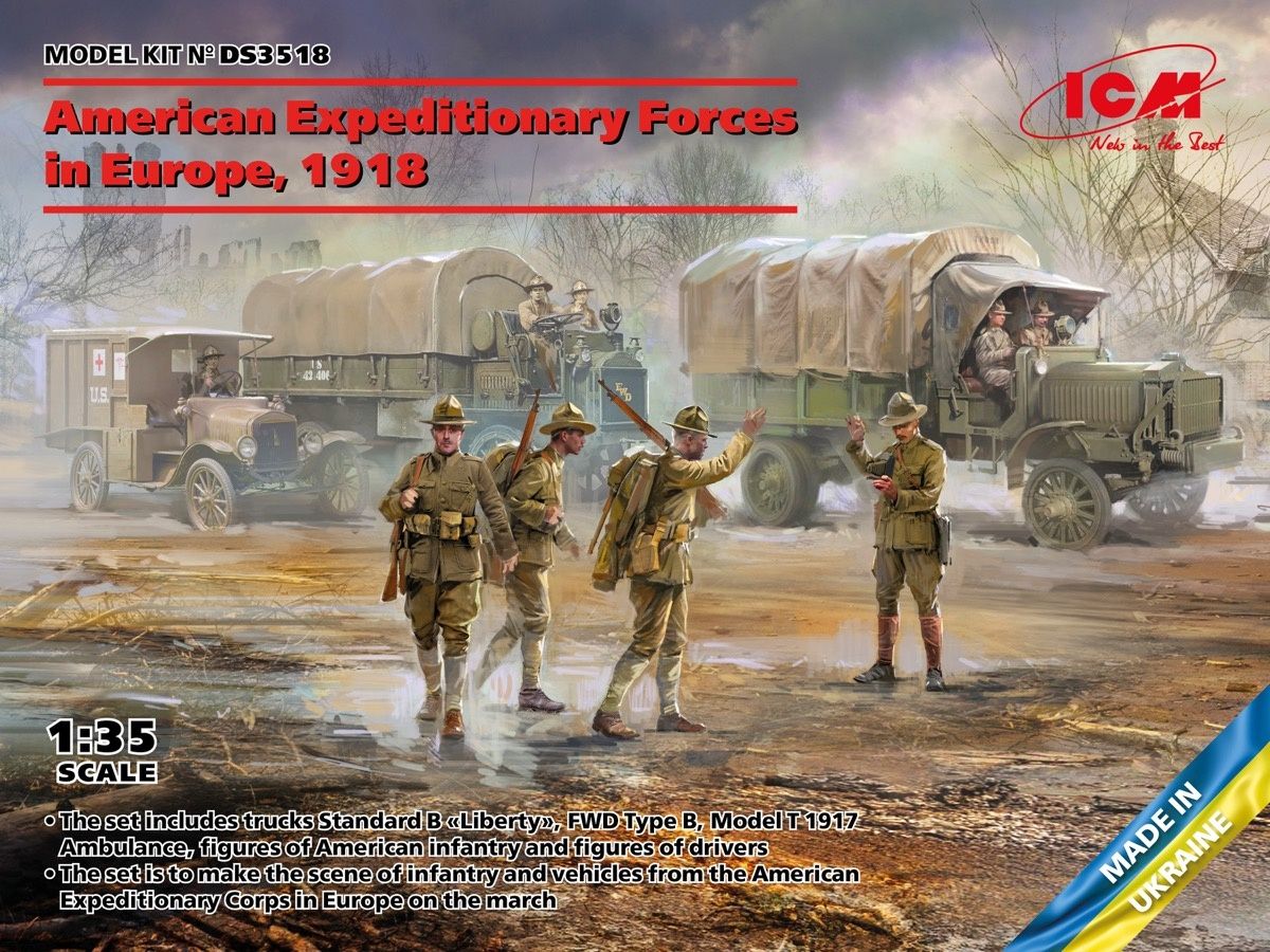 1/35 アメリカ外征軍 (AEF) セット ヨーロッパ1918年