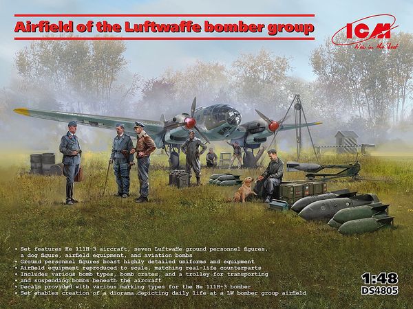 1/48 ドイツ空軍 航空基地爆撃グループセット
