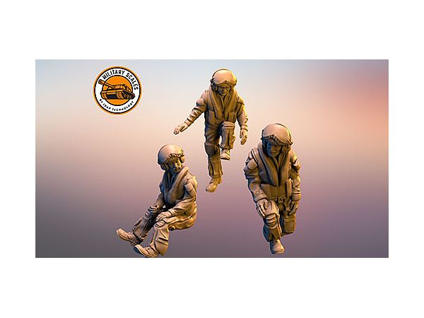 1/72 英 現用パイロットセットNo.3 3体