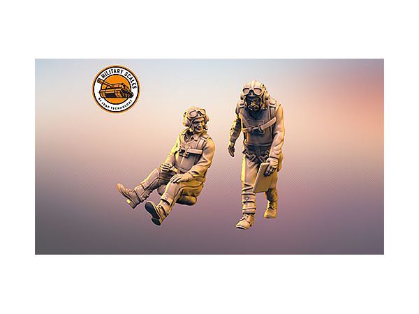 1/72 米 WW2海軍パイロットセットNo.1 2体