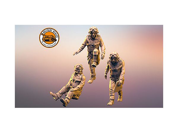 1/72 米 WW2海軍パイロットセットNo.3 3体