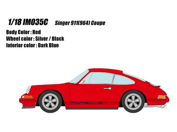 1/18 Singer 911 (964) Coupe レッド