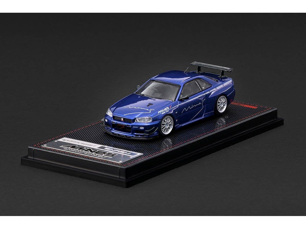 1/64 Nissan Skyline GT-R Mine's (R34) Blue Metallic