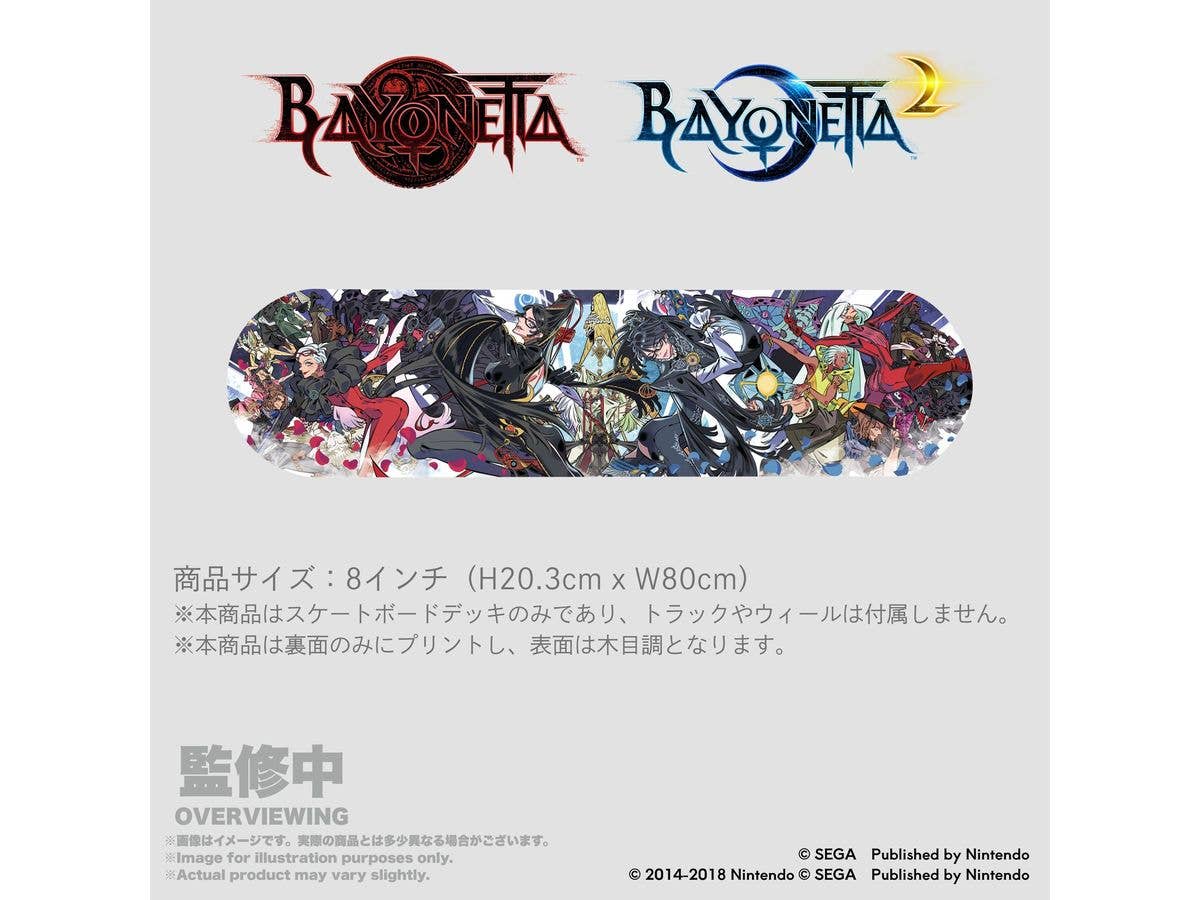 ベヨネッタ スケートボードデック 島崎麻里氏 ベヨネッタ 1&2記念アート