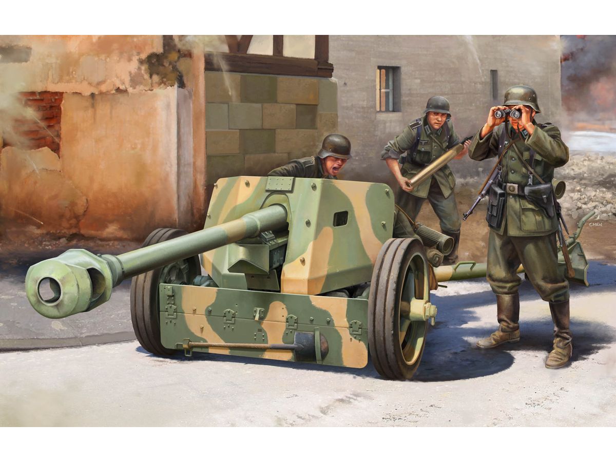 ドイツ 7.5cm対戦車砲 PaK 40 後期型 精鋭砲兵連隊 (プラモデル