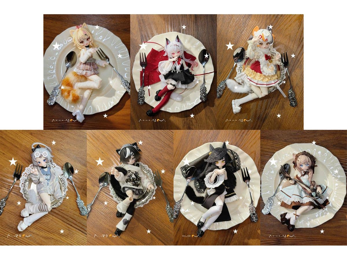 1/8 ニャーニャーニャー次元 BJDブラインドボックス 1Box 6pcs