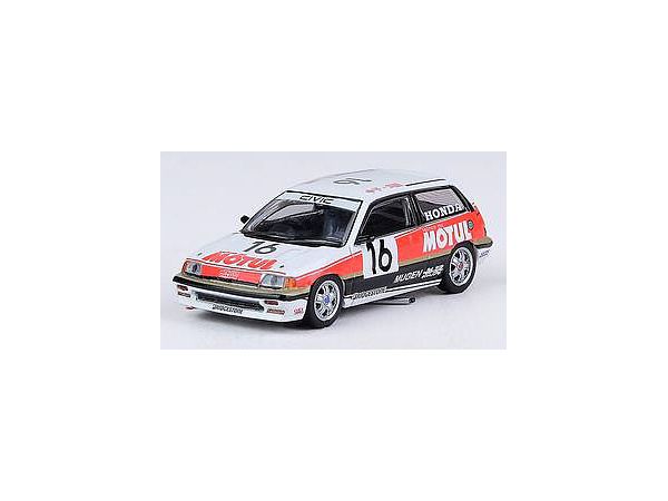 1/64 ホンダ シビック Si E-AT Gr.A #16 MUGEN Motul JTC 中子、岡田 1987 #16