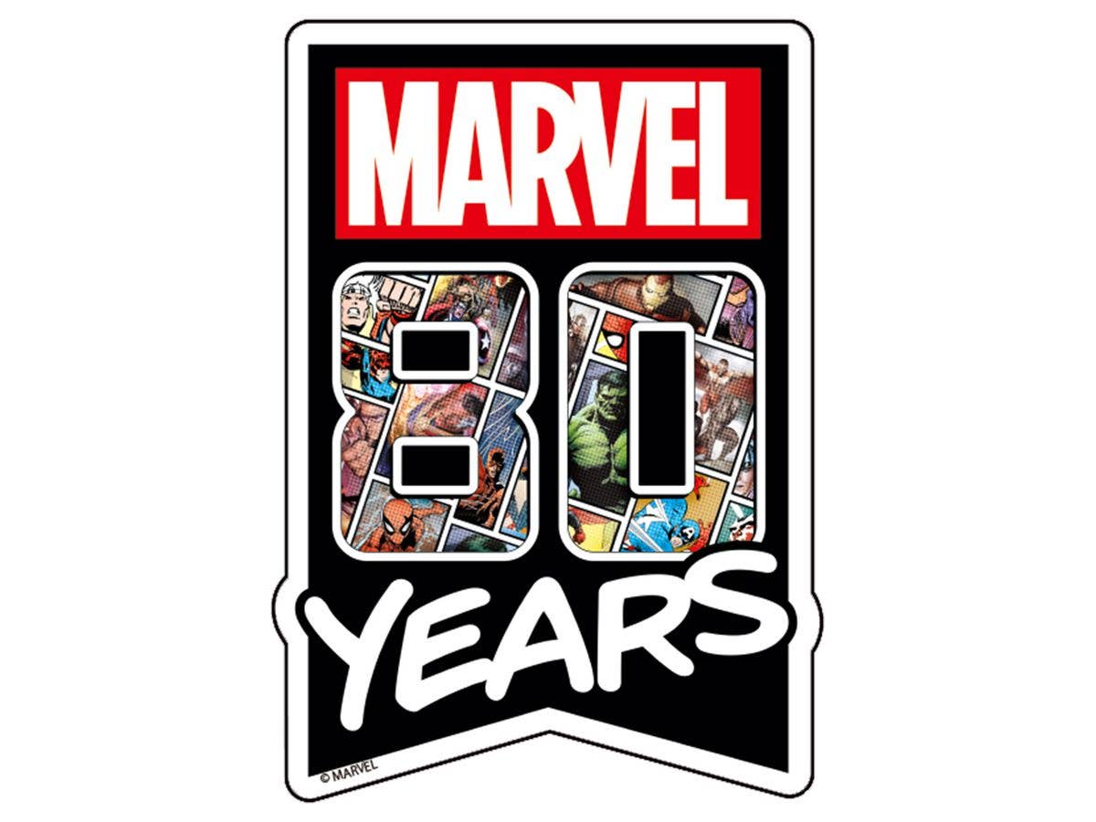 Marvel 80Years ダイカットステッカーA