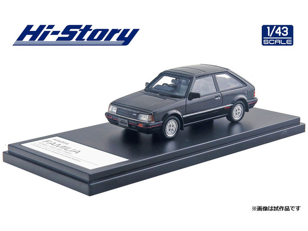 1/43 MAZDA FAMILIA TURBO 1500 XG 1983 スパークリングブラックメタリック