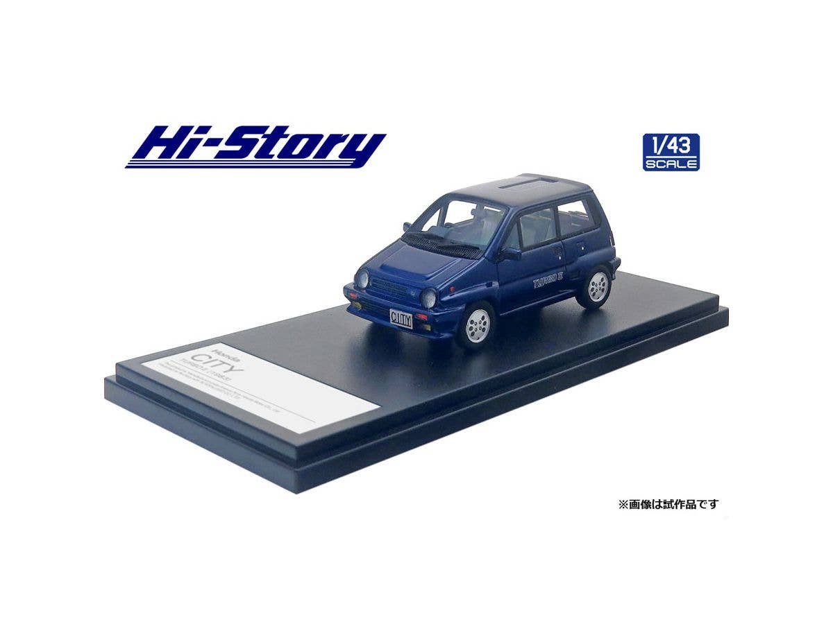 1/43 Honda CITY TURBO II (1983) トニックブルーメタリック