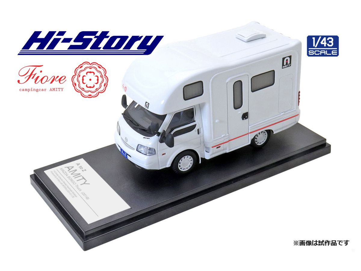 1/43 AtoZ AMITY Fiore キャンピングカー (マツダ ボンゴトラック 2019) レッドライン