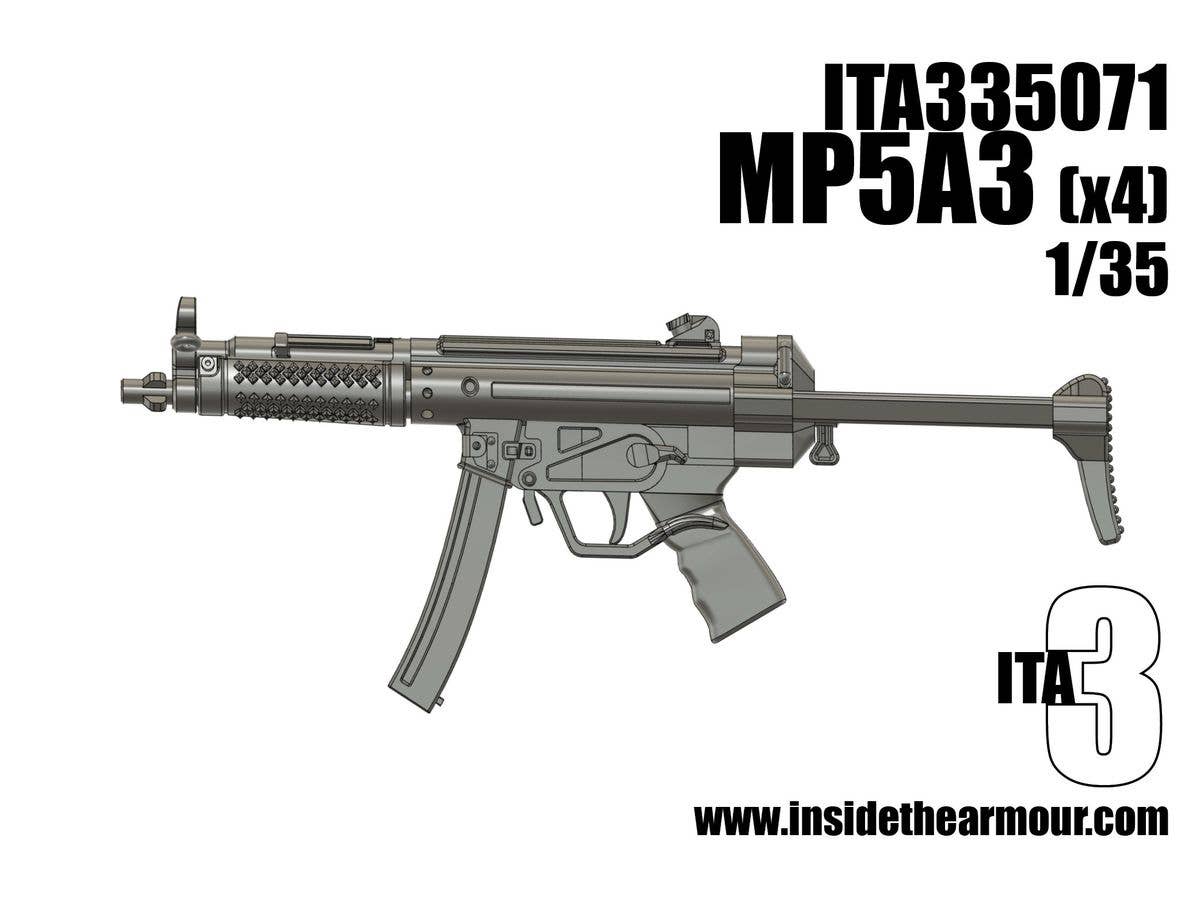 1/35 MP5A3 短機関銃 (4丁セット)