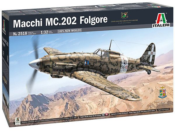 1/32 WW.II イタリア空軍 マッキ MC.202 フォルゴーレ (日本語対訳補足説明書付属)