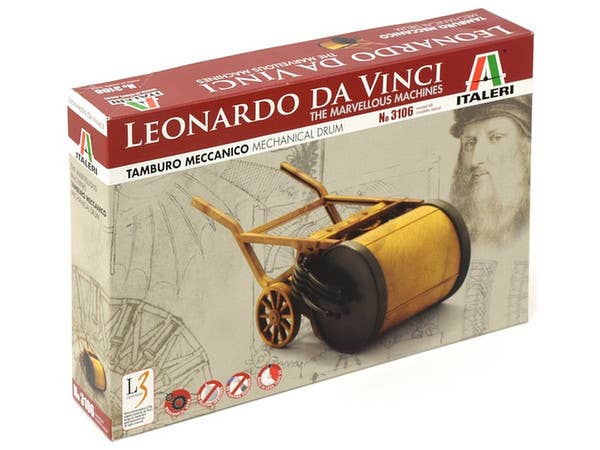 レオナルド・ダ・ヴィンチのメカニカルドラム(自動演奏太鼓)