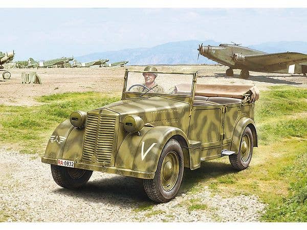 1/35 WW.II イタリア軍 フィアット508CM コロニアル 軍用車 ドライバーフィギュア付属