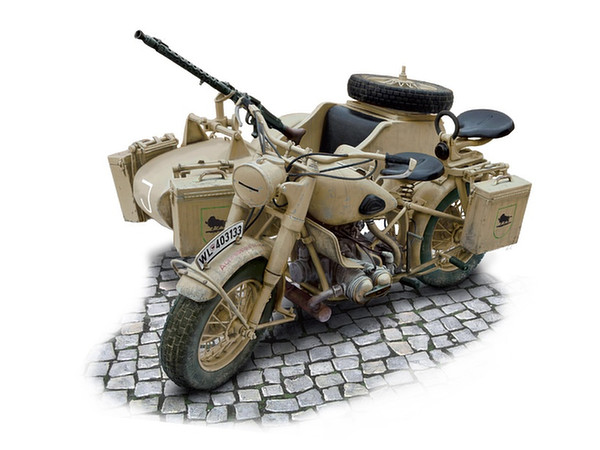 1/9 WW.II ドイツ軍 軍用サイドカー