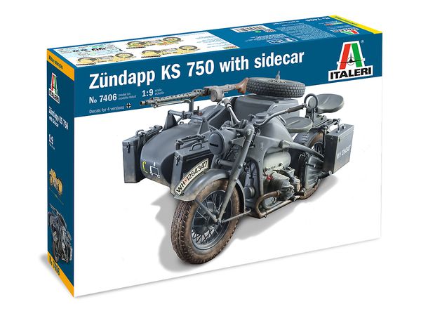 1/9 WW.II ドイツ軍 ツェンダップ KS750 サイドカー