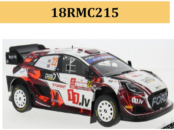 1/18 フォード プーマ ラリー1 ハイブリッド 2024年 ラリーポーランド #22 M.Sesks / R.Francis