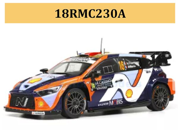 1/18 ヒョンデ i20 N ラリー1 2025年 ラリーモンテカルロ #16 A.Fourmaux / A.Coria