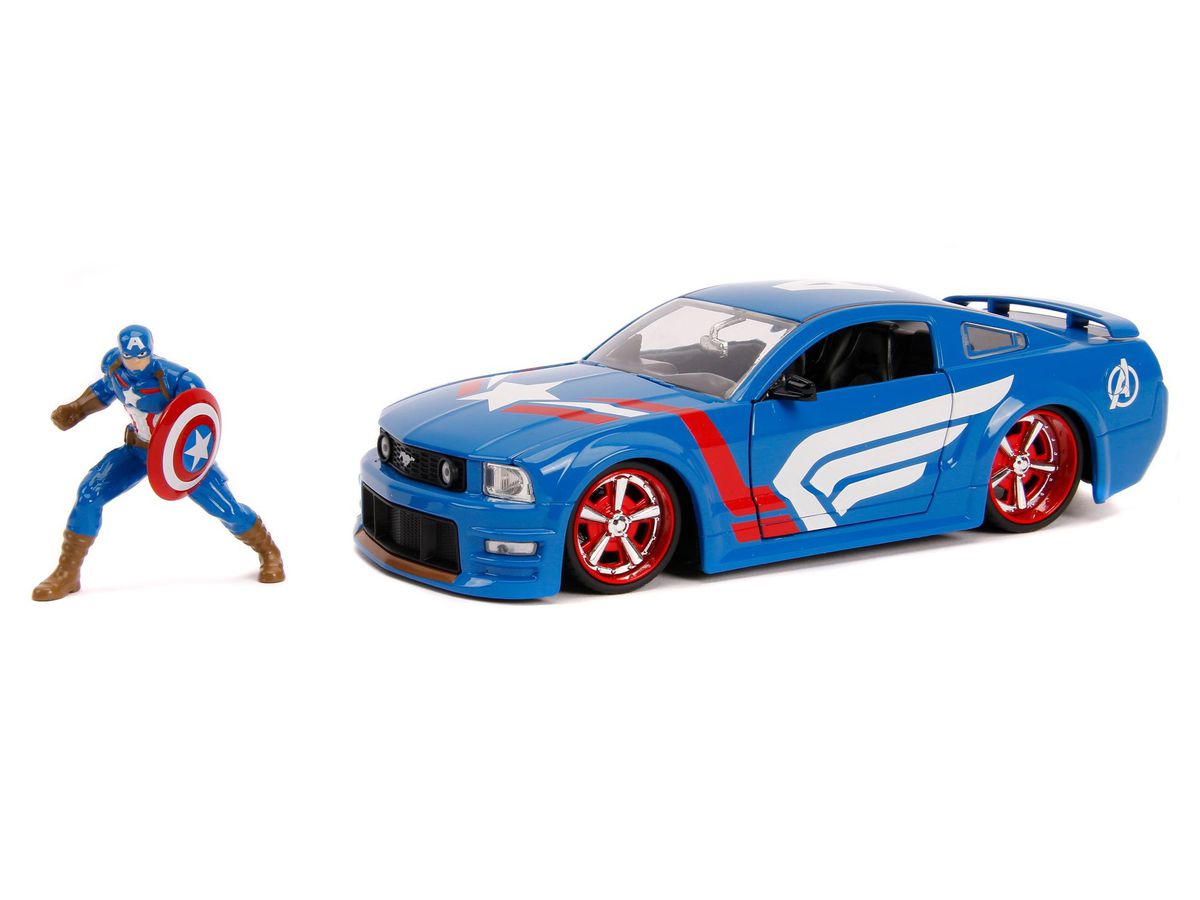 1/24 フォード マスタング GT 2006 キャプテン･アメリカ フィギュア付 (アベンジャーズ)