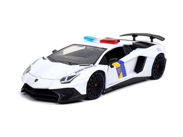 1/24 Hyperspec Lamborghini Aventador SV White State Trooper