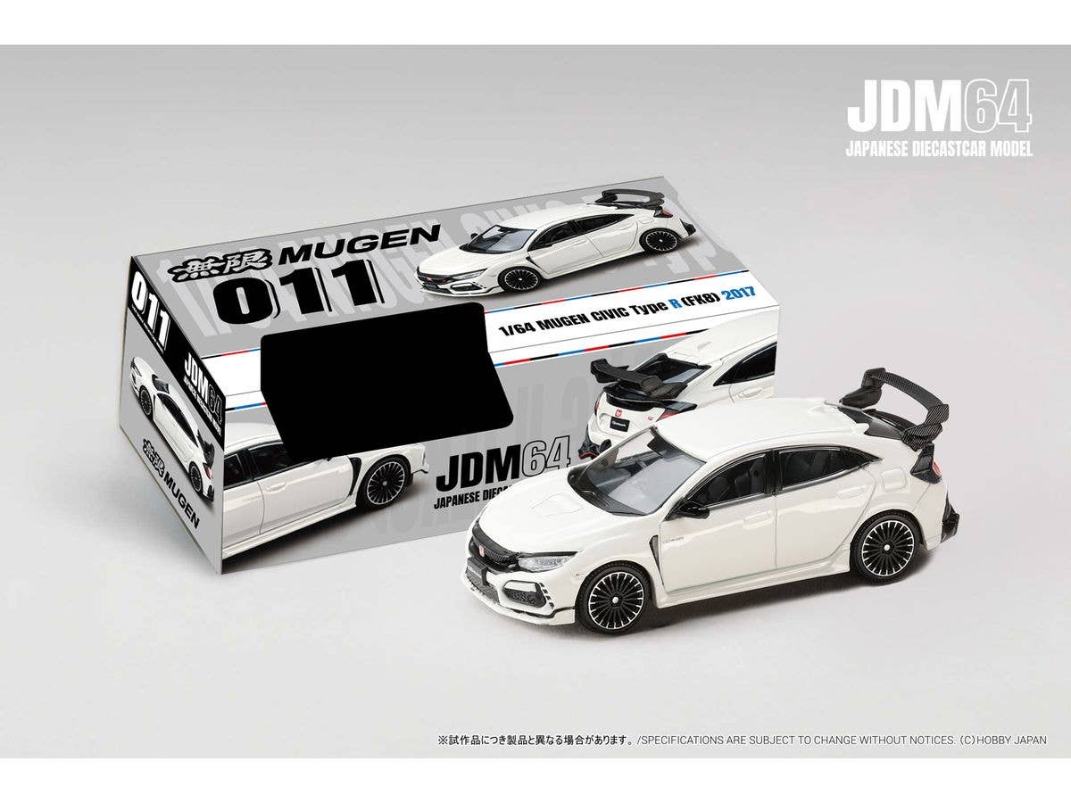 1/64 MUGEN CIVIC TYPE R (FK8) 2017 チャンピオンシップホワイト