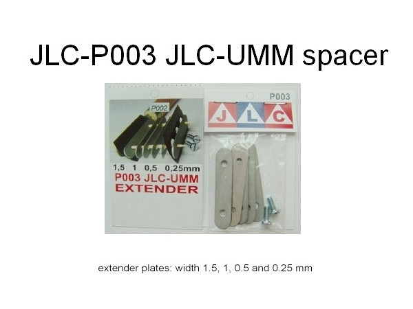 ホビーのこ用スペーサー (0.25mm, 0.5mm, 1.0mm x 2, 1.5mm)