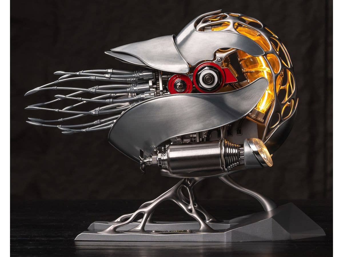 極械海神計画 オウムガイ 機械式 3Dメタルパズル 組立済完成品 原色