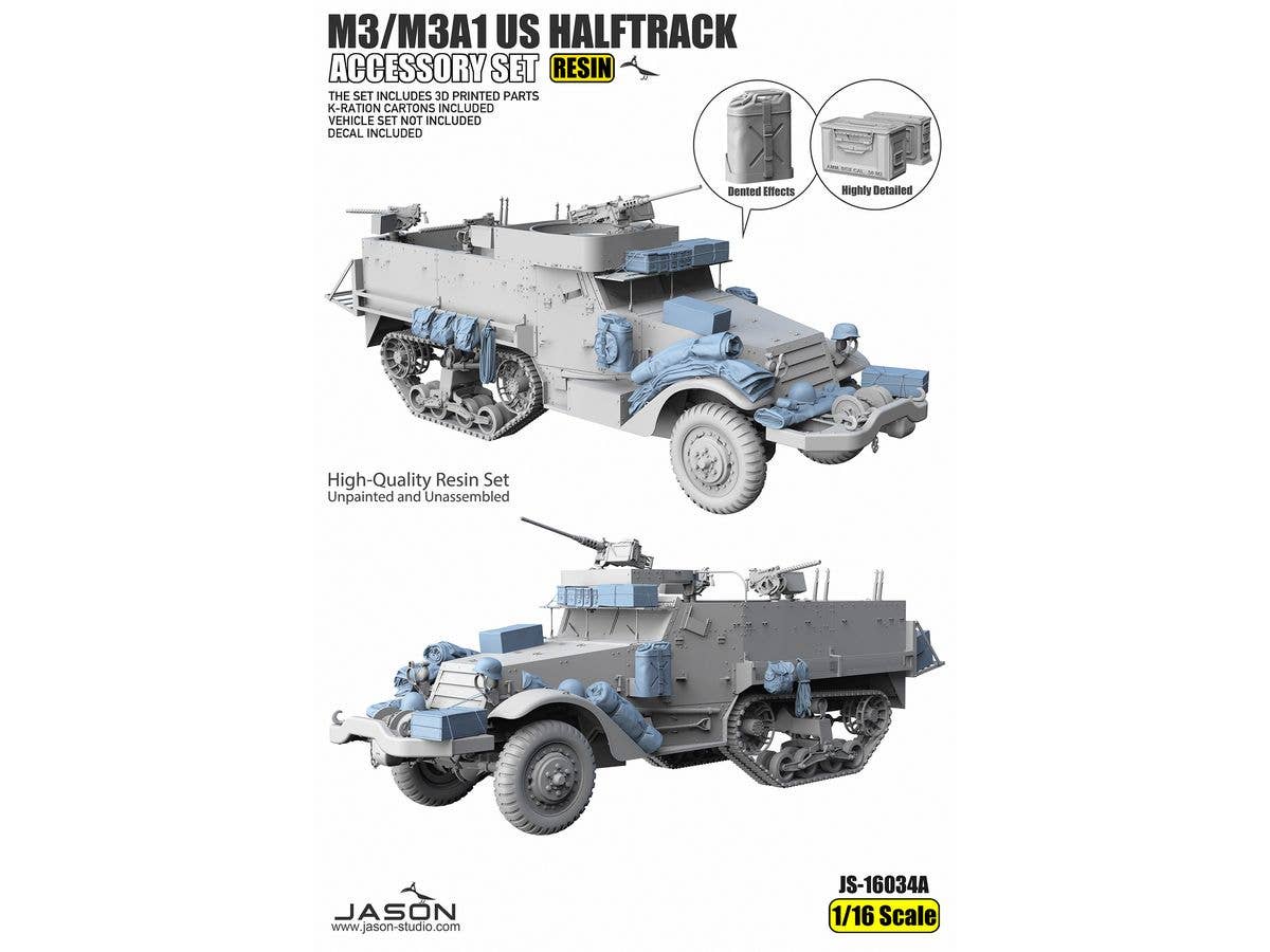 1/16 米軍 M3/M3A1 ハーフトラック用追加アクセサリーセット