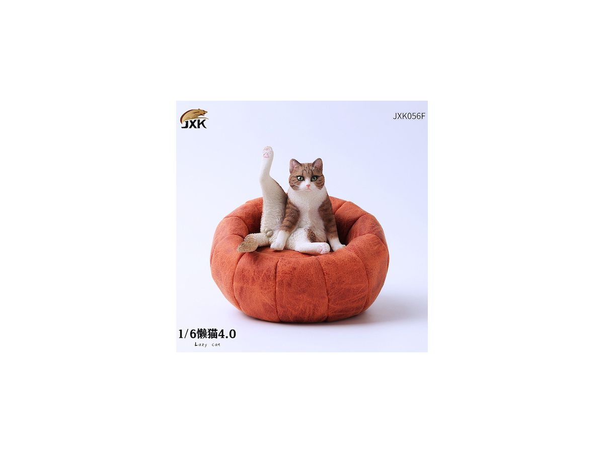 1/6 Lazy Cat Statue 4.0 Chestnut Stripe / ソファー付 [JXK-056F]