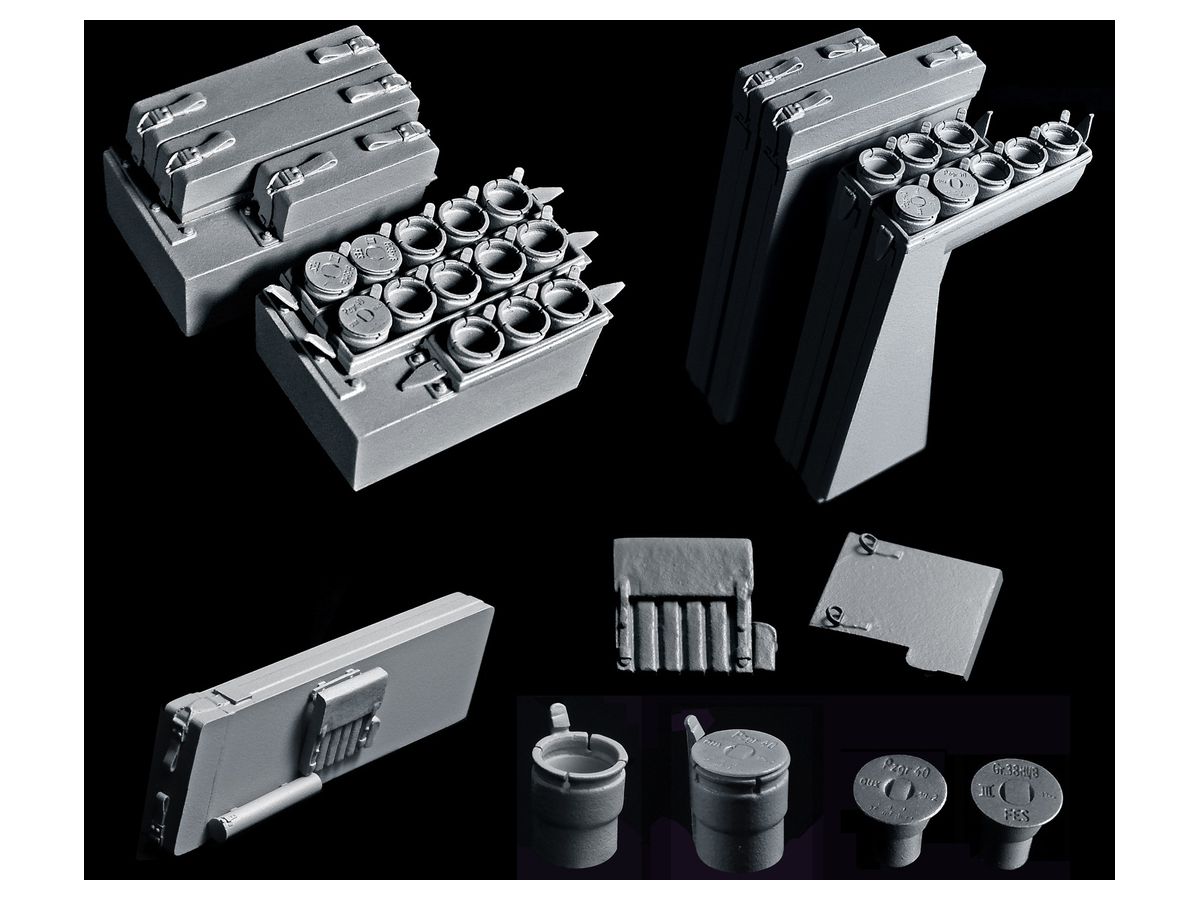 1/35 WWII ドイツSdkfz139マーダーIII用車載砲弾箱 アップグレードセット (タミヤ用)