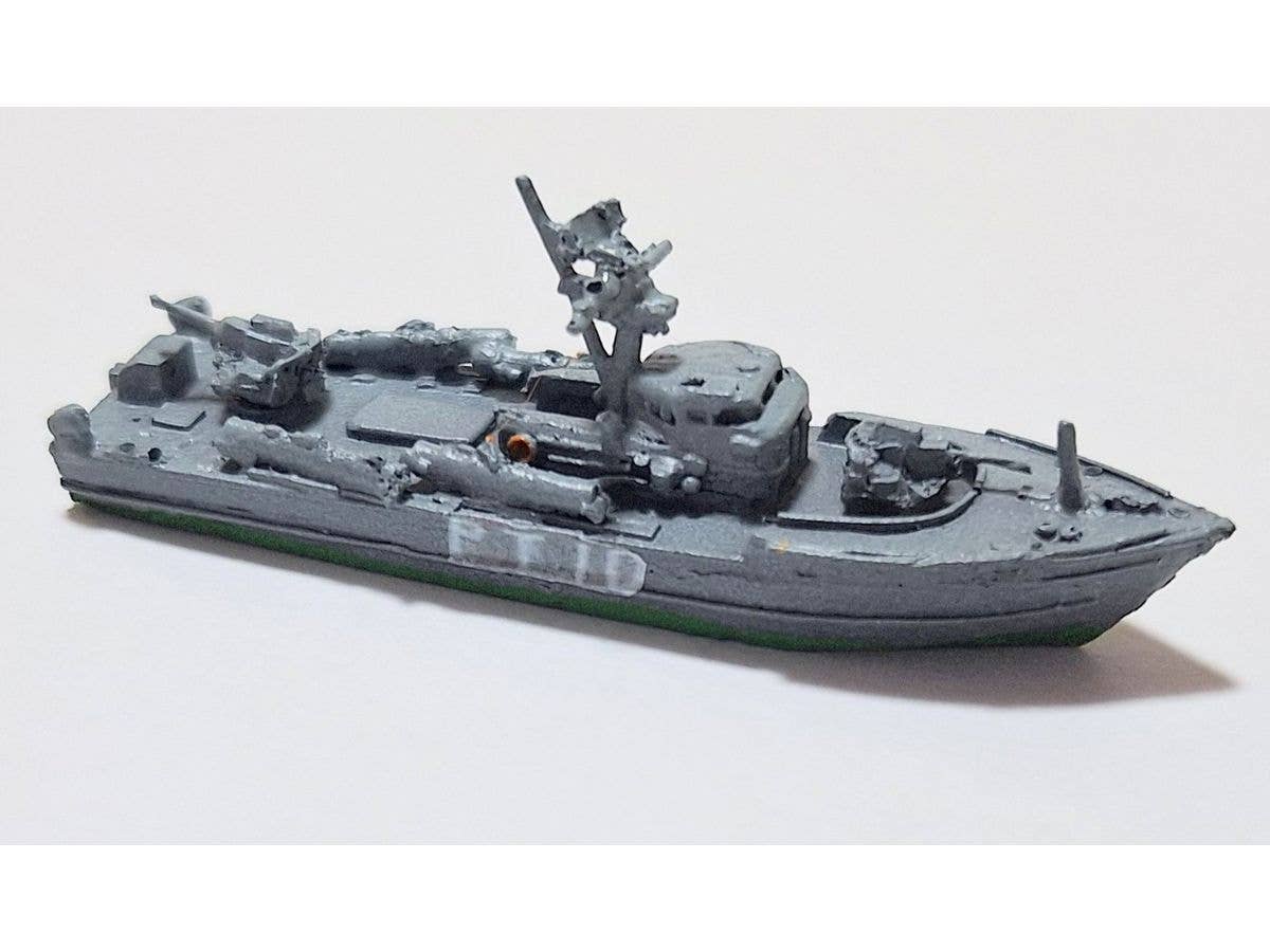 1/700 海上自衛隊、PT10魚雷艇10号 水線モデル