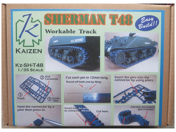 1/35 M4 シャーマン T48 連結可動履帯