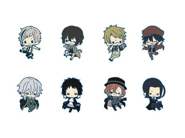 ラバーストラップコレクション 文豪ストレイドッグス 1Box 8pcs