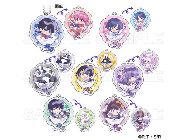TVアニメ らんま1/2: ちゃぽんっ! トレーディングちびキャラアクリルキーホルダー 1Box 7pcs