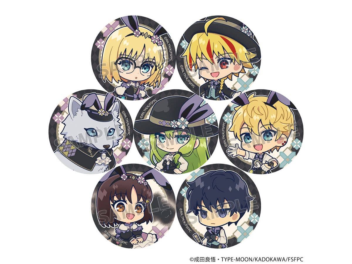 Fate/strange Fake: トレーディング缶バッジ (ミニキャラ) 1Box 7pcs