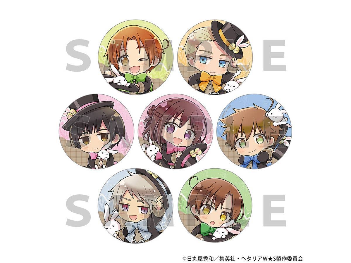 ヘタリア World Stars: トレーディング缶バッジ (イースター / ver.A) 1Box 7pcs
