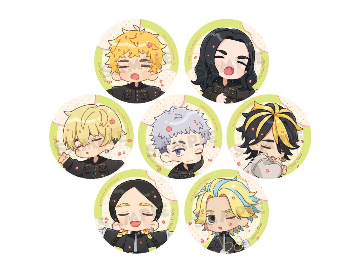 東京リベンジャーズ: トレーディング缶バッジ (お花見 / Ver.A) 1Box 7pcs