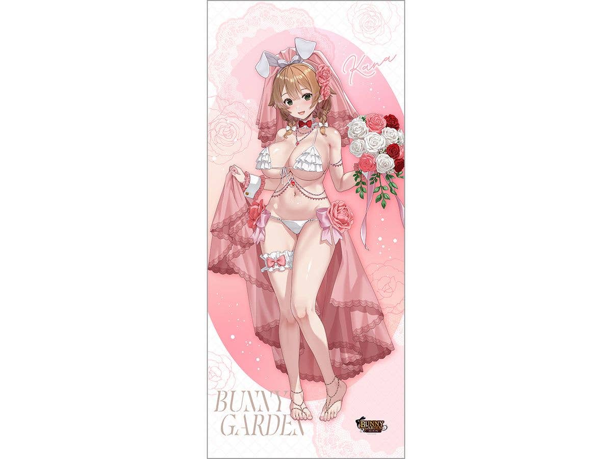 バニーガーデン: 描き下ろし特大タペストリー (花奈 / バニーウエディング水着)