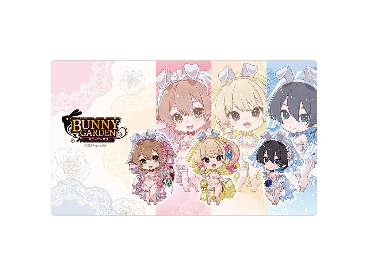 バニーガーデン: ラバーマット (ミニキャラ / バニーウエディング水着)