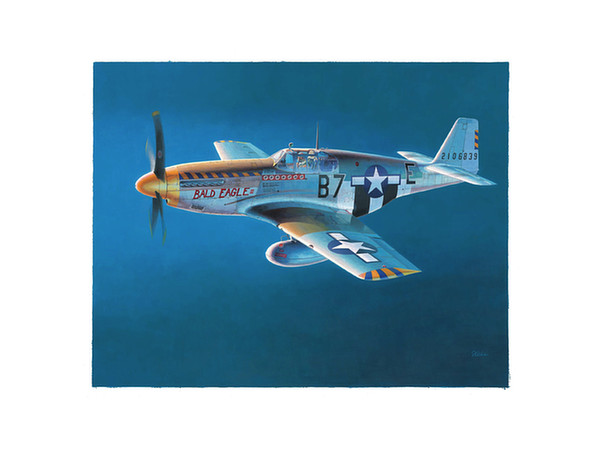 小池繁夫アートプリント: ノースアメリカン P-51B マスタング