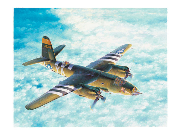 小池繁夫アートプリント: マーチン B-26B マローダー爆撃機