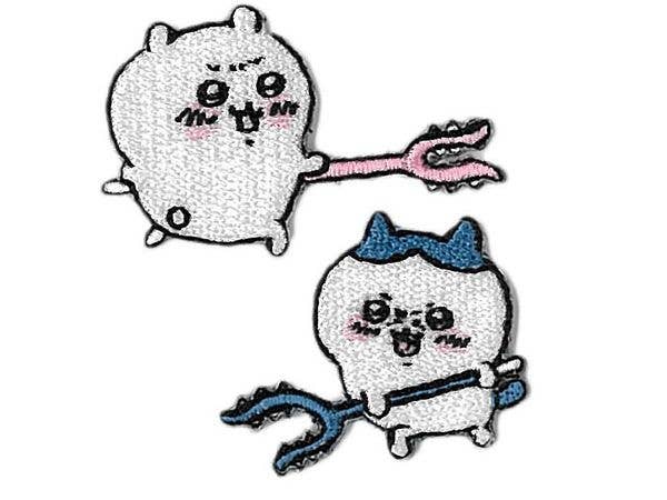 ちいかわ: 刺繍ワッペン ちいかわ: ヤーッ!